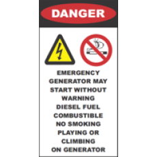 Danger Generator Warning